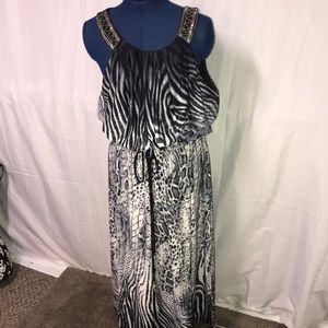 Gray & Black long dress